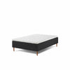 Opus Home boxmadras i 120x200 cm i antrasit grå inkl. topmadras