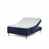 Opus Home elevationsseng 140x200 cm i blå inkl. topmadras