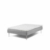 Basic 1000 boxmadras 120x140 cm i grå inkl. 25 mm topmadras