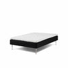 Basic 1000 boxmadras 120x140 cm i sort inkl. 25 mm topmadras