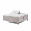 Opus Elite boxelevationsseng i 180x210 cm i beige inkl. topmadras