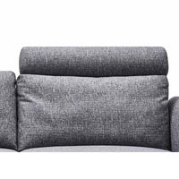 Skyline nakkestøtte fra Hjort Knudsen monteret med slidstærkt grå Chronotex møbelstof