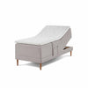 Opus Home bokselevationsseng 90 x 200 cm fra Hilding monteret med beige møbelstof og kraftig topmadras i latex eller ergonomisk skum