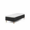 Opus Home boxmadras i 90x210 cm i antrasit grå inkl. topmadras