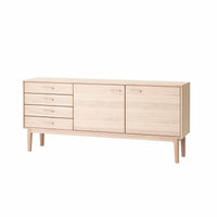 Casø 700 skænk fra Casø Furniture i hvidolieret eg med 2 låger og 4 skuffer