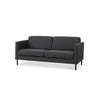 Nebraska 2,5-pers sofa fra Lexpo monteret med slidstærkt gråt Golf møbelstof og sorte metalben