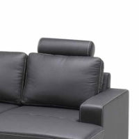 Optimal nakkestøtte fra Top-Line monteret med sort Royal læder