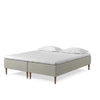 Pure 180x200 cm boxmadras i naturlatex fra Dunlopillo i sandfarvet med original eller cool topmadras