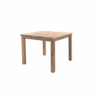 Thor sofabord fra Casø i hvidolieret egetræ. Hylde kan tilkøbes.