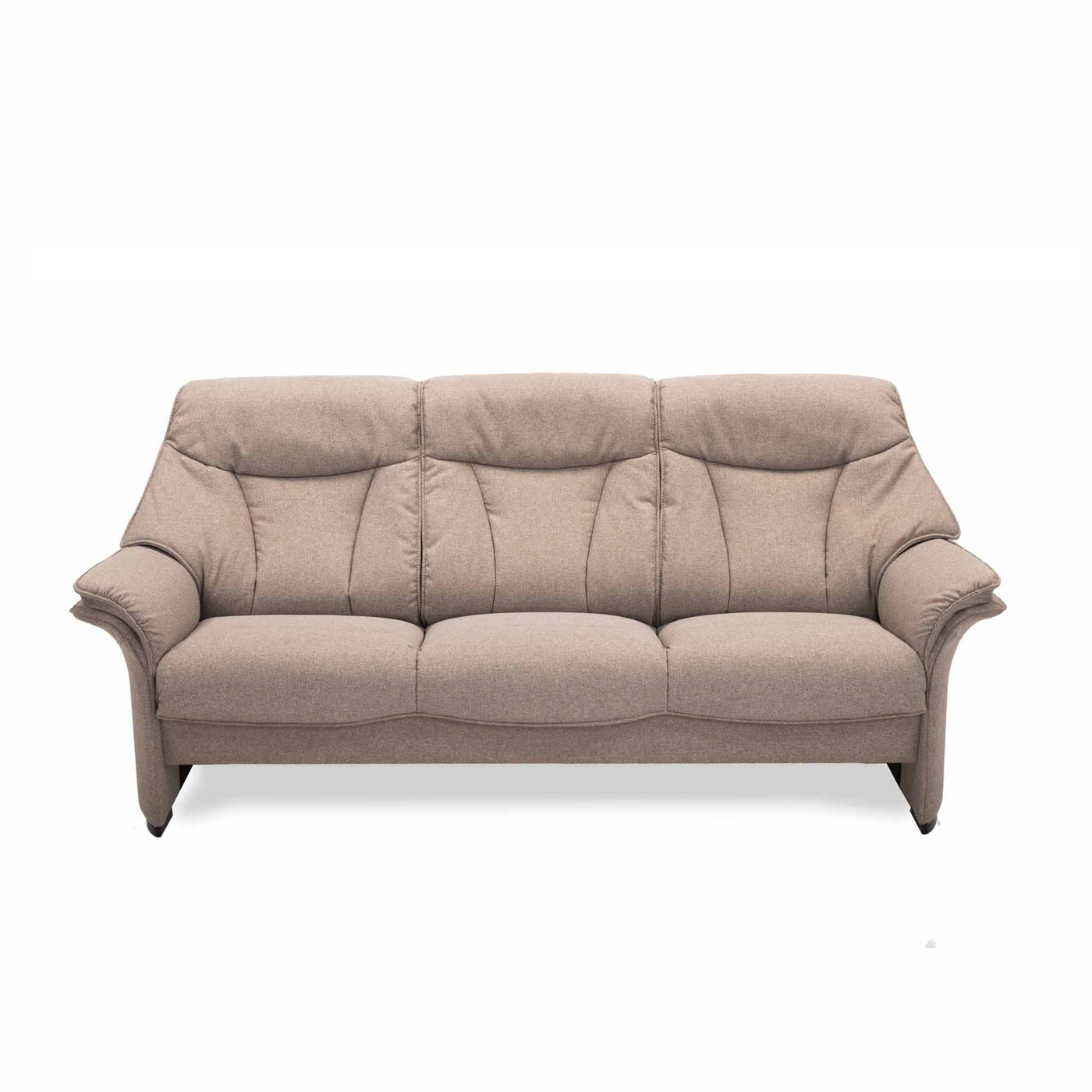 Barsø 3-pers sofa fra Hjort Knudsen monteret med slidstærkt Ocean møbelstof og sorte træben