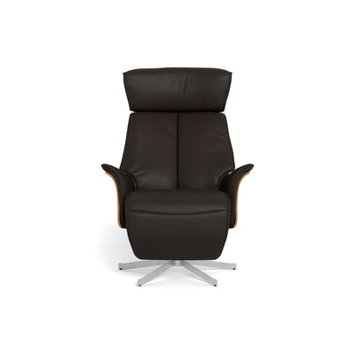 Christal | Lænestol m. indbygget skammel