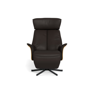 Christal | Lænestol m. indbygget skammel