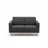 City 2-pers sofa fra Hjort Knudsen monteret med slidstærkt Coast møbelstof og runde metalben