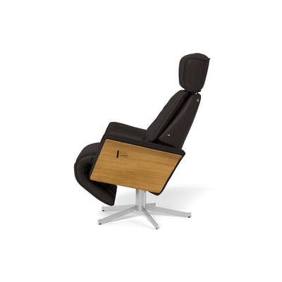 Christal | Lænestol m. indbygget skammel