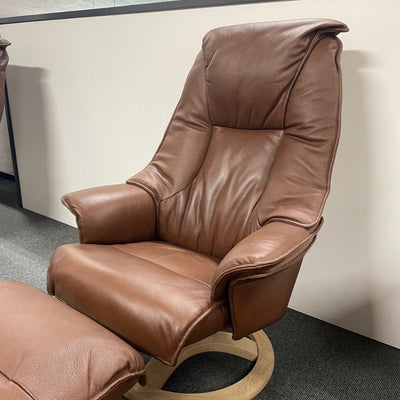 2 stk. Siena | Lænestole m. skamler