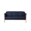 Julie 3-pers sofa fra Top-Line monteret med slidstærk Devide møbelstof og gavle i bøgetræ