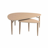 Katrine Nordic sofabordssæt fra Thomsen Furniture i hvidolieret eg