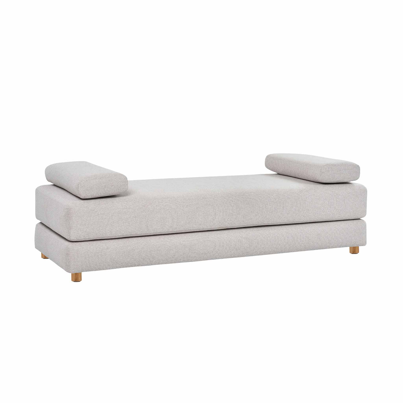 Nordic sovesofa fra Hovden monteret med slidstærkt Elba natural møbelstof