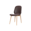 Tradition spisebordsstol fra PBJ Designhouse i hvidolieret eg med brun læder